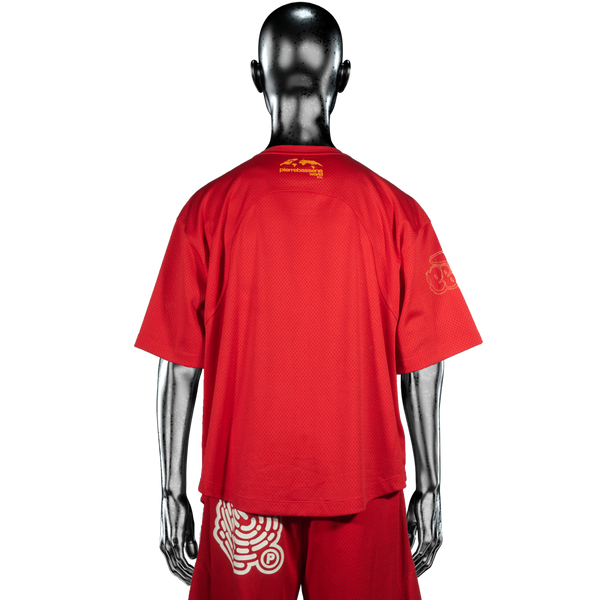 Mesh Fingerprint Jersey℗ - Red/Yellow