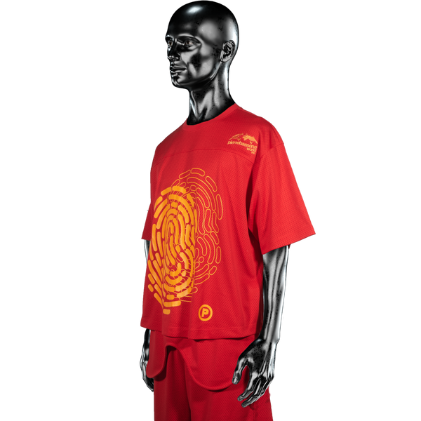 Mesh Fingerprint Jersey℗ - Red/Yellow