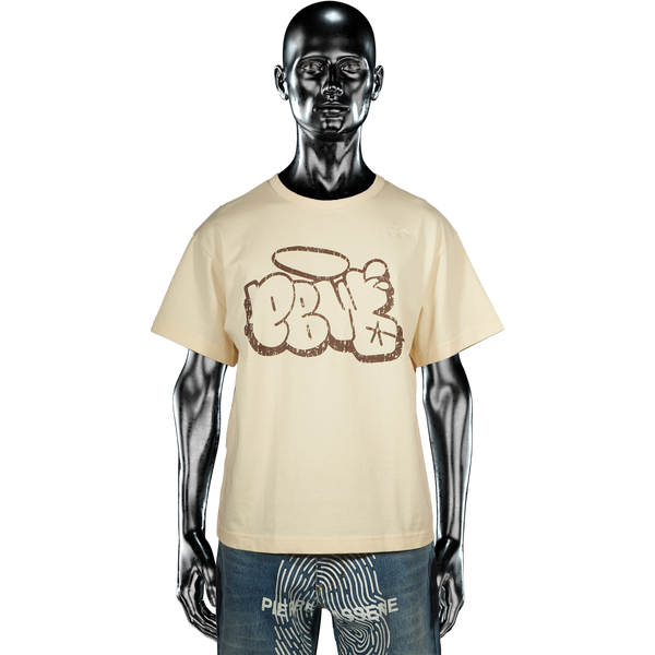 'PBW' Graffiti T-shirt - Butter Yellow