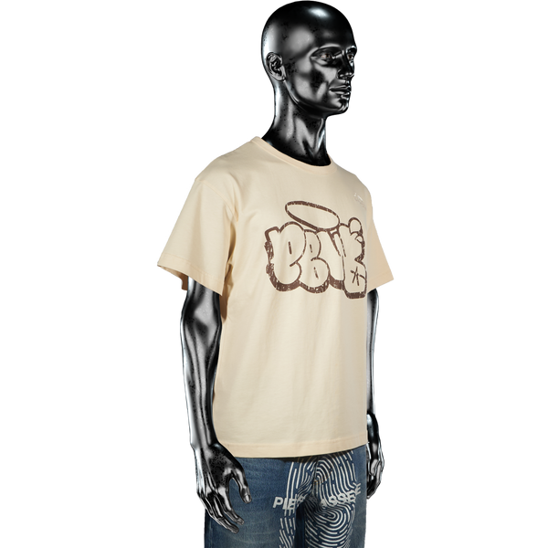 'PBW' Graffiti T-shirt - Butter Yellow