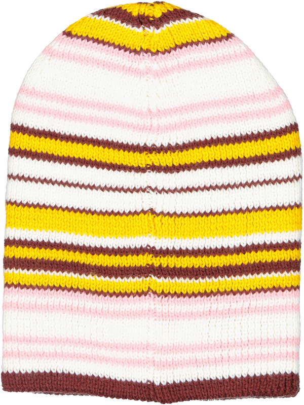 Stripped Martine℗ Beanie - White/Pink/Burgundy