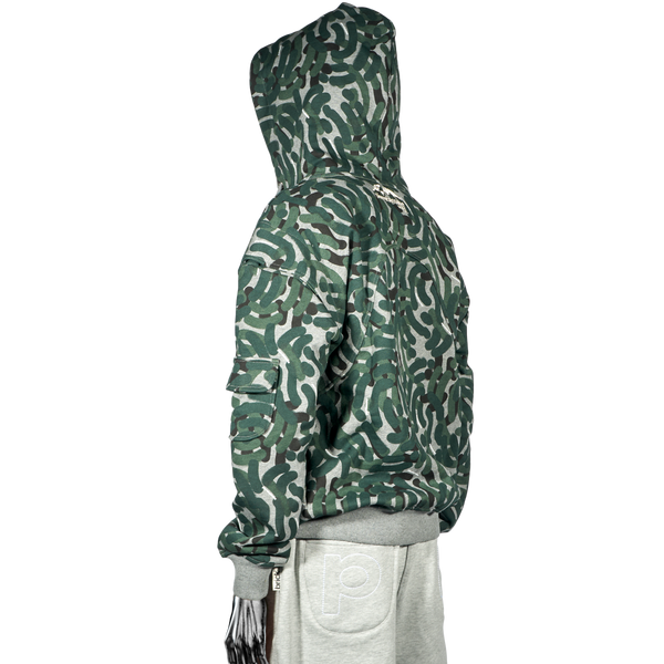 Zip Hoodie - City Camo℗ Jungle Green