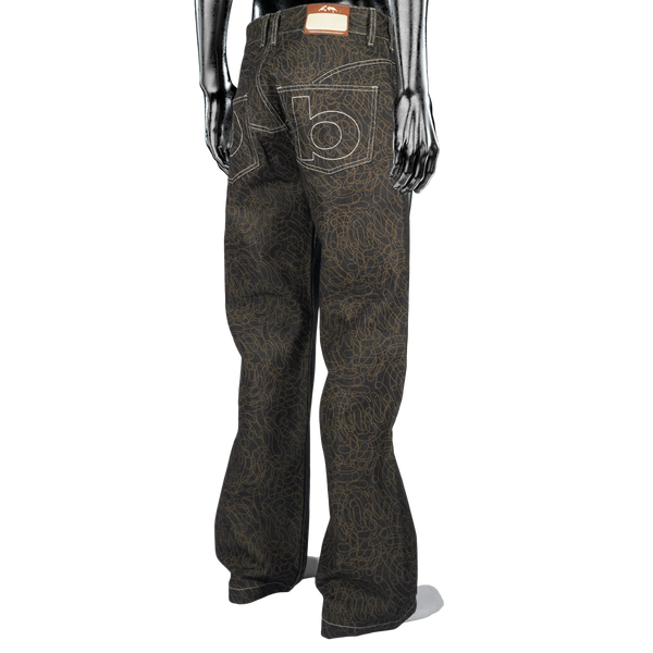 Digi Camo℗ Raw Denim Jeans - Dark Blue