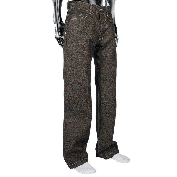 Digi Camo℗ Raw Denim Jeans - Dark Blue