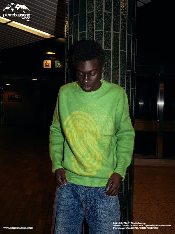 Mohair Sweater - Lime Green