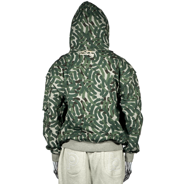 Zip Hoodie - City Camo℗ Jungle Green