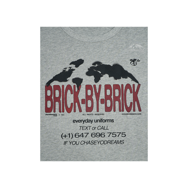 Brick℗ Hotline T-shirt - Heather Grey