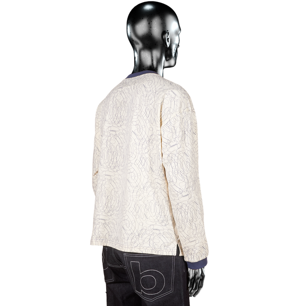 Longsleeve T-shirt - Cream/Blue Digital Camo℗