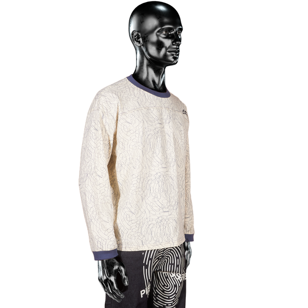 Longsleeve T-shirt - Cream/Blue Digital Camo℗