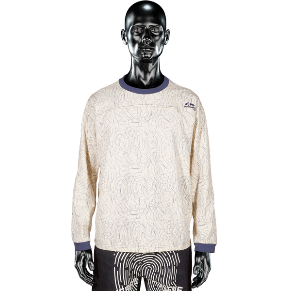 Longsleeve T-shirt - Cream/Blue Digital Camo℗