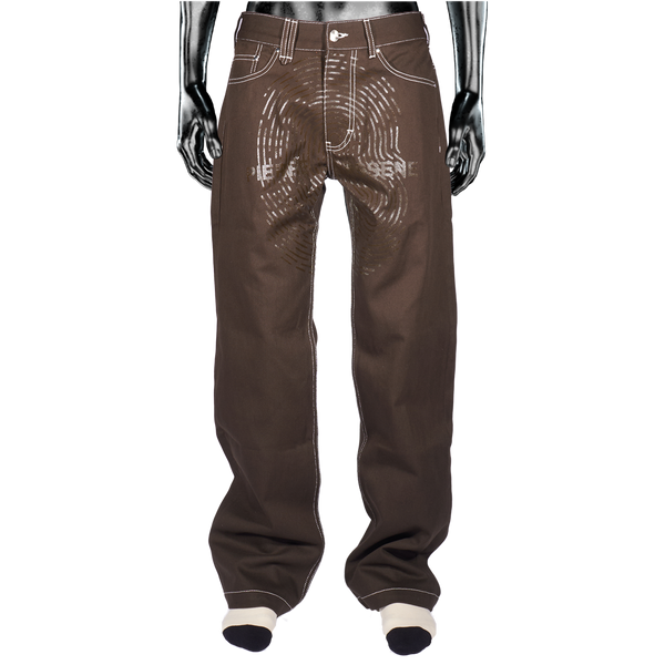 Fingerprint Denim - Mud Brown