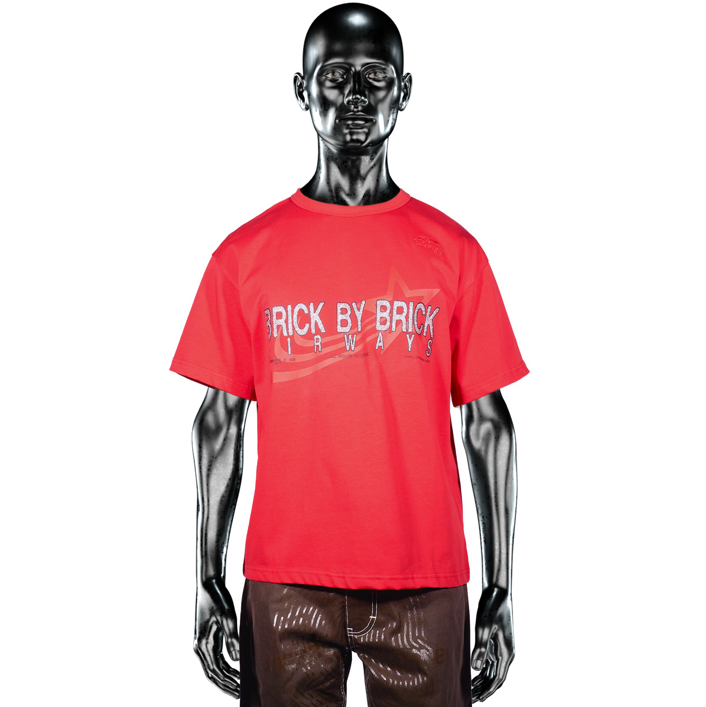 BrickByBrick℗ Airways T-shirt - Red – PierreBasseneWorld