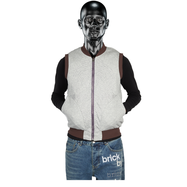 Purple Camo℗ Puffer Vest (reversible) - Purple / Blue / Heather Grey