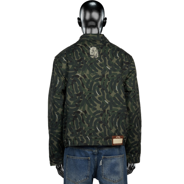 Elite℗ Padded Camo℗ Ripstop/Sherpa Jacket - Forest Green Camo (Reversible)