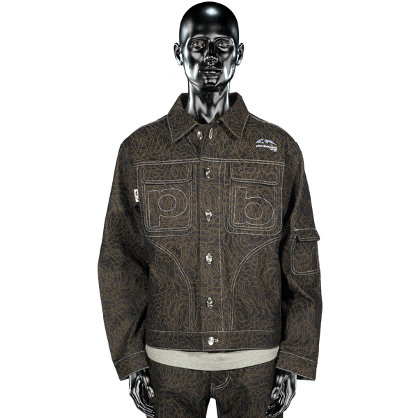 DigiCamo℗ Raw Denim Jacket - Dark Blue