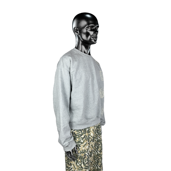 Military Crewneck℗ - Heather Grey