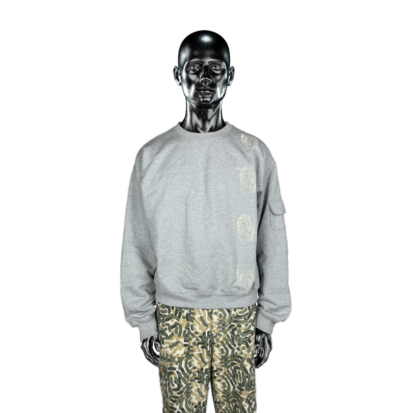 Military Crewneck℗ - Heather Grey