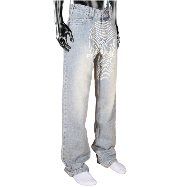 Fingerprint LightWash Denim - Light Blue
