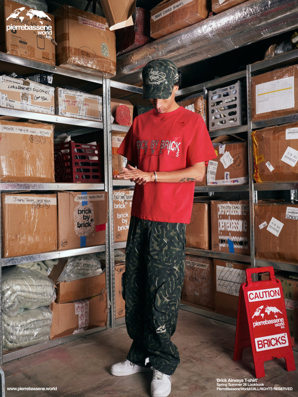 BrickByBrick℗ Airways T-shirt - Red