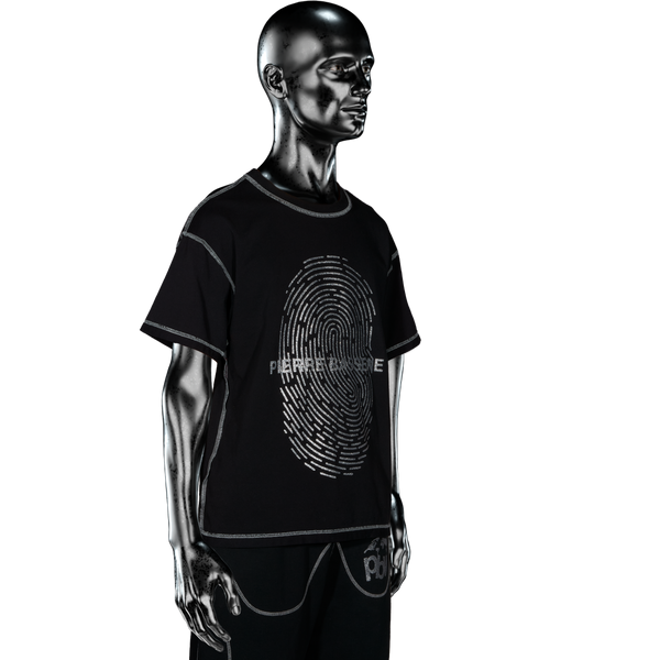 GLITTA℗ Fingerprint T-shirt - Black