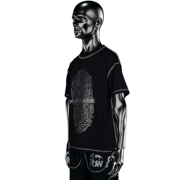 GLITTA℗ Fingerprint T-shirt - Black