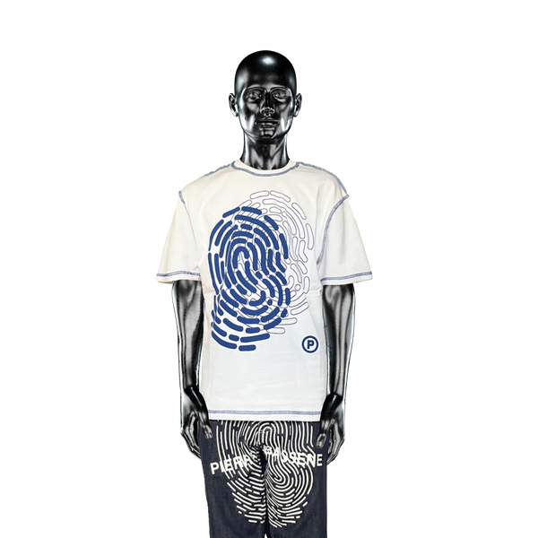 Fingerprint T-shirt 2.0 - Blue print