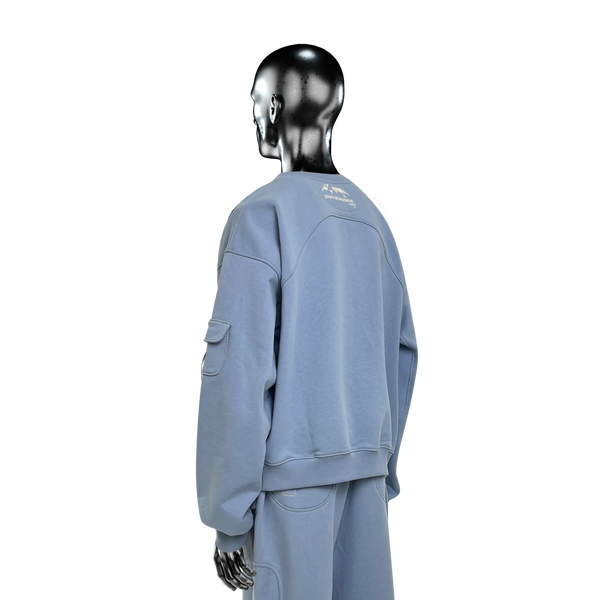 Military Crewneck℗ - Atmosphere Blue