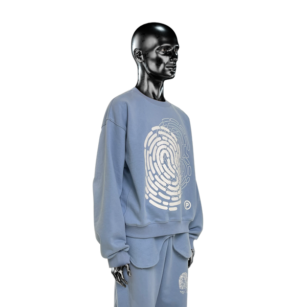 Military Crewneck℗ - Atmosphere Blue