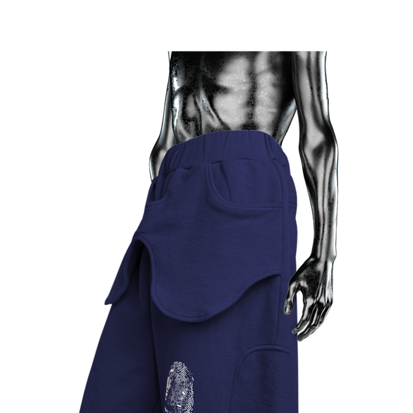 Panelled Sweatpants℗ - Navy Blue