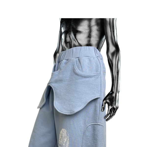 Panelled Sweatpants℗ - Atmosphere Blue