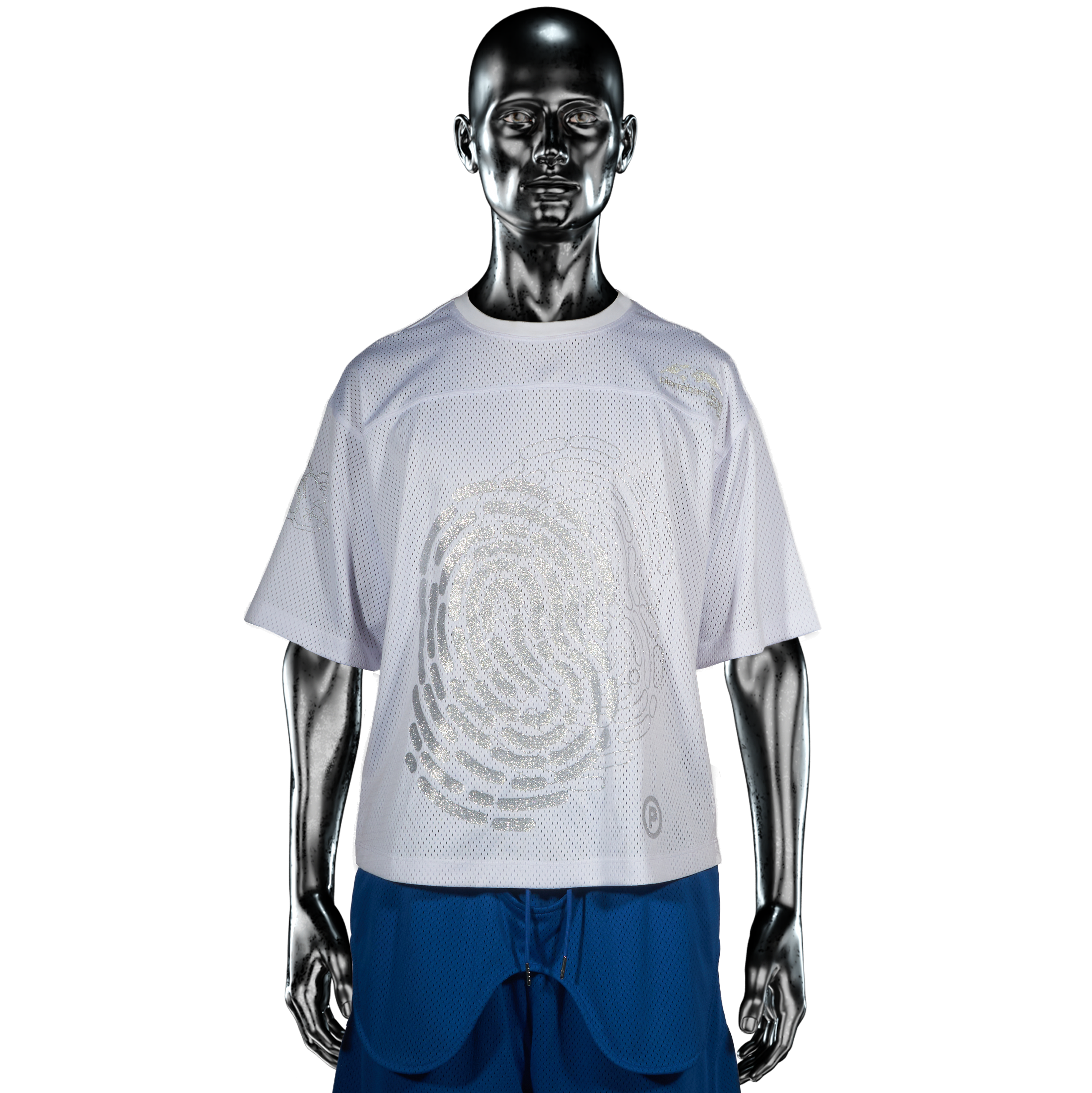 Mesh Fingerprint Jersey℗ - Glitta/White