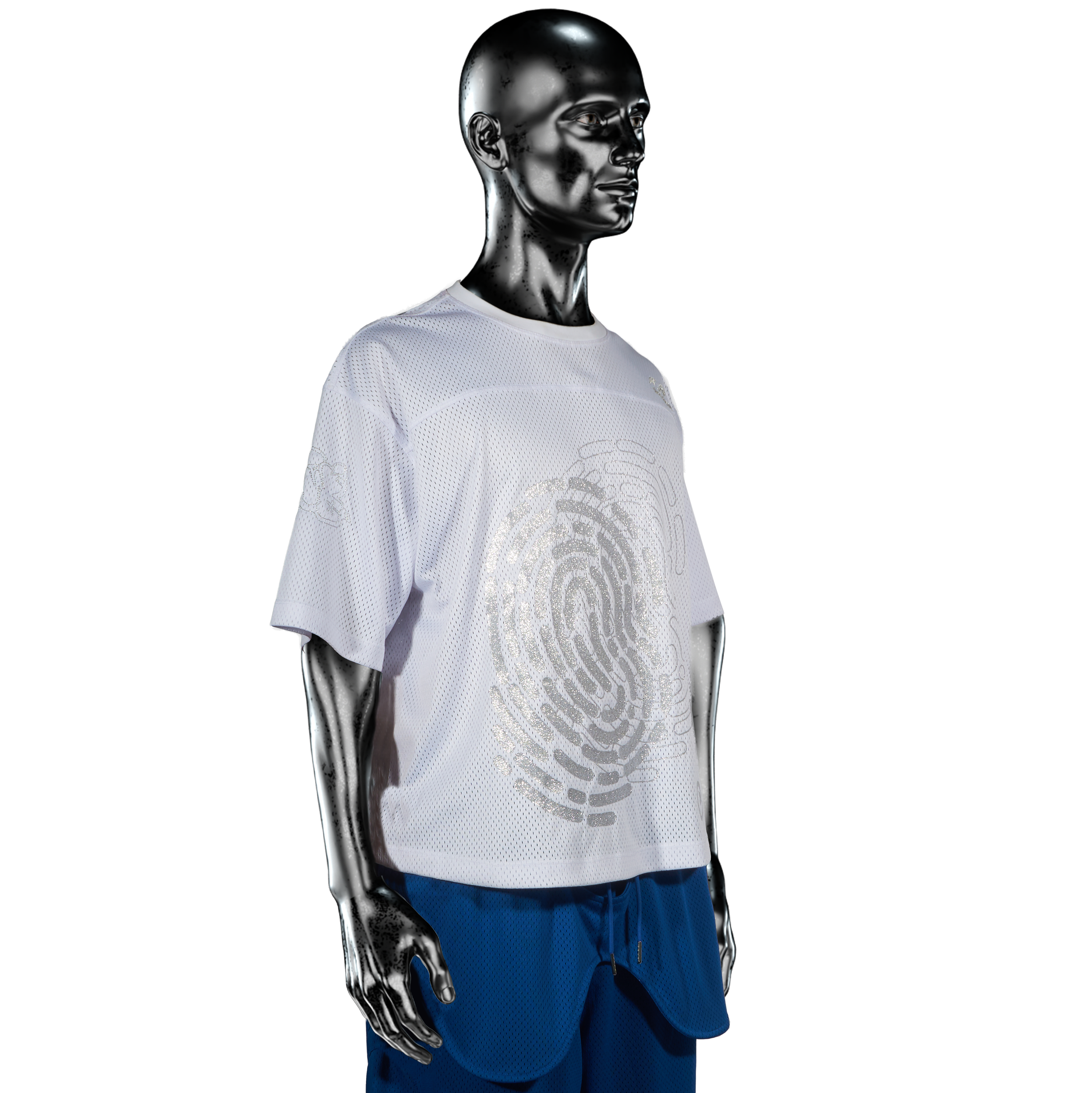 Mesh Fingerprint Jersey℗ - Glitta/White