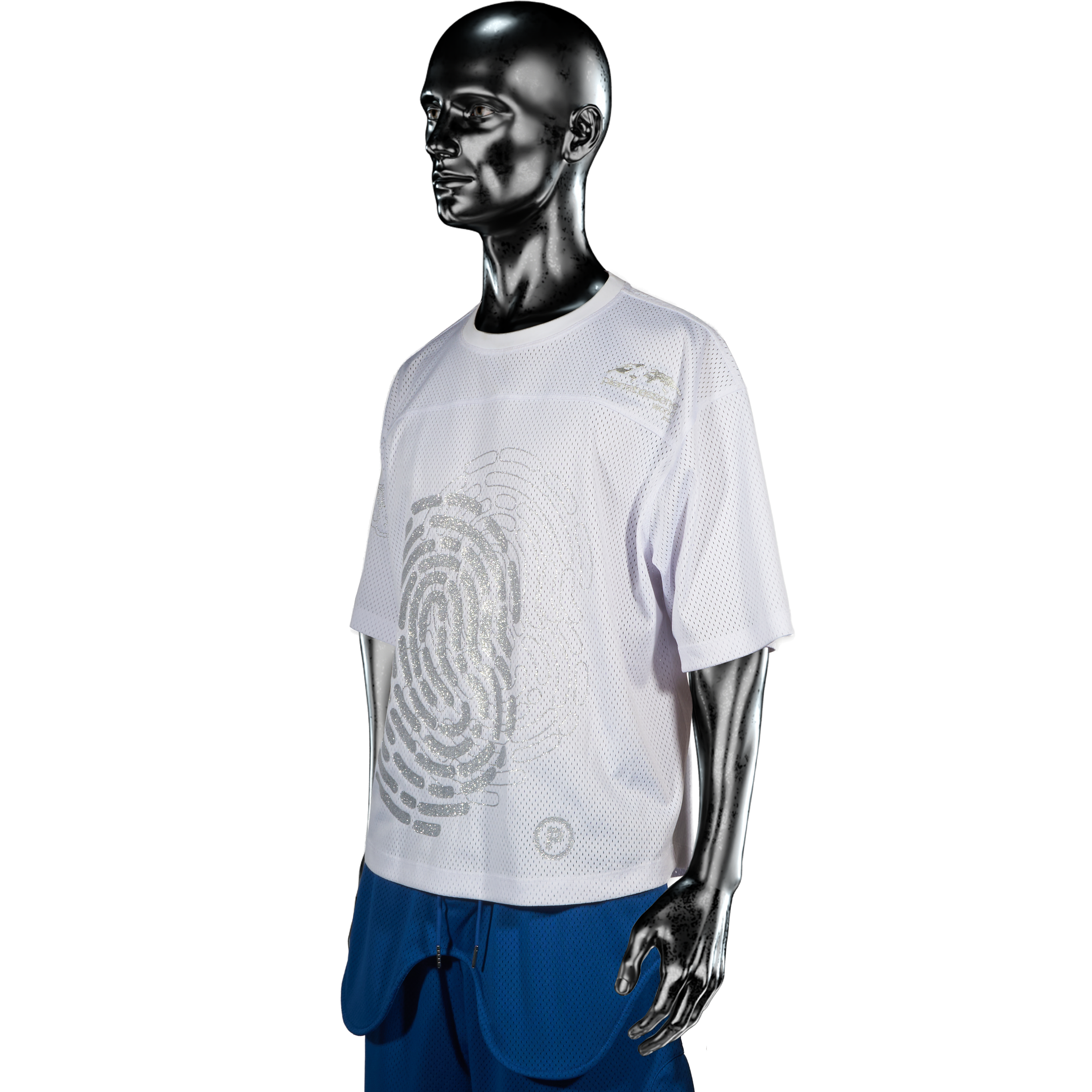Mesh Fingerprint Jersey℗ - Glitta/White