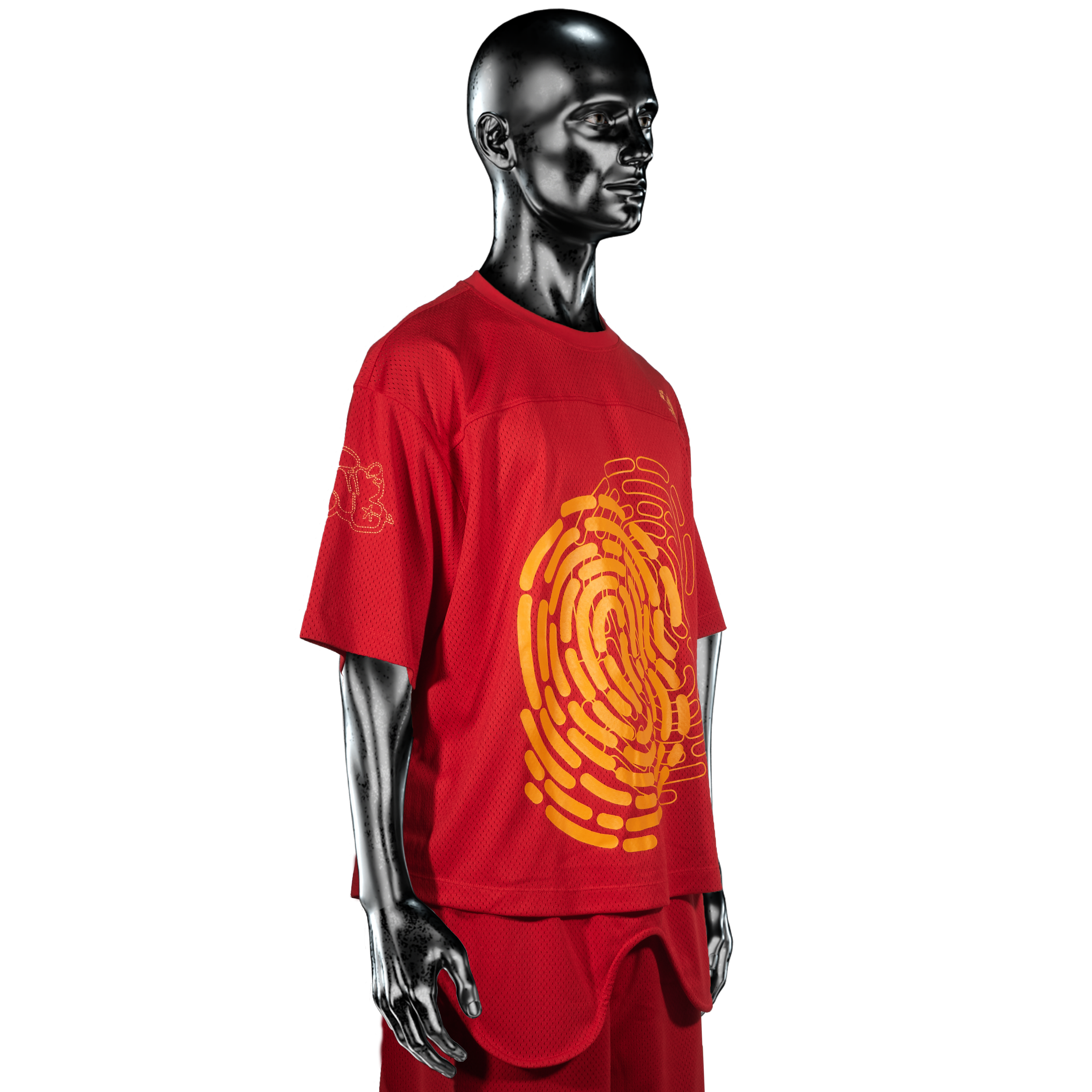 Mesh Fingerprint Jersey℗ - Red/Yellow
