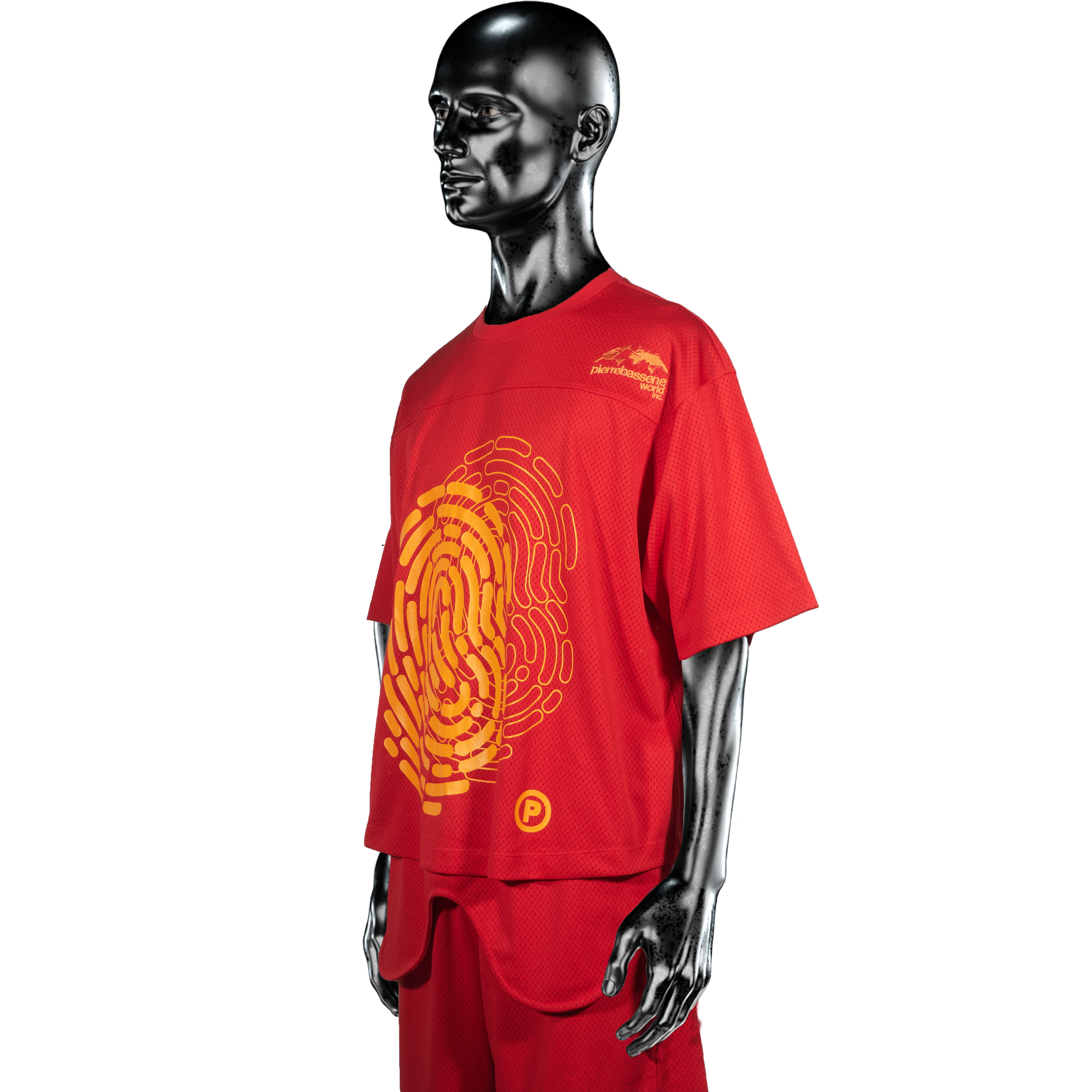 Mesh Fingerprint Jersey℗ - Red/Yellow