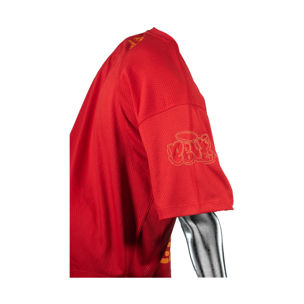 Mesh Fingerprint Jersey℗ - Red/Yellow