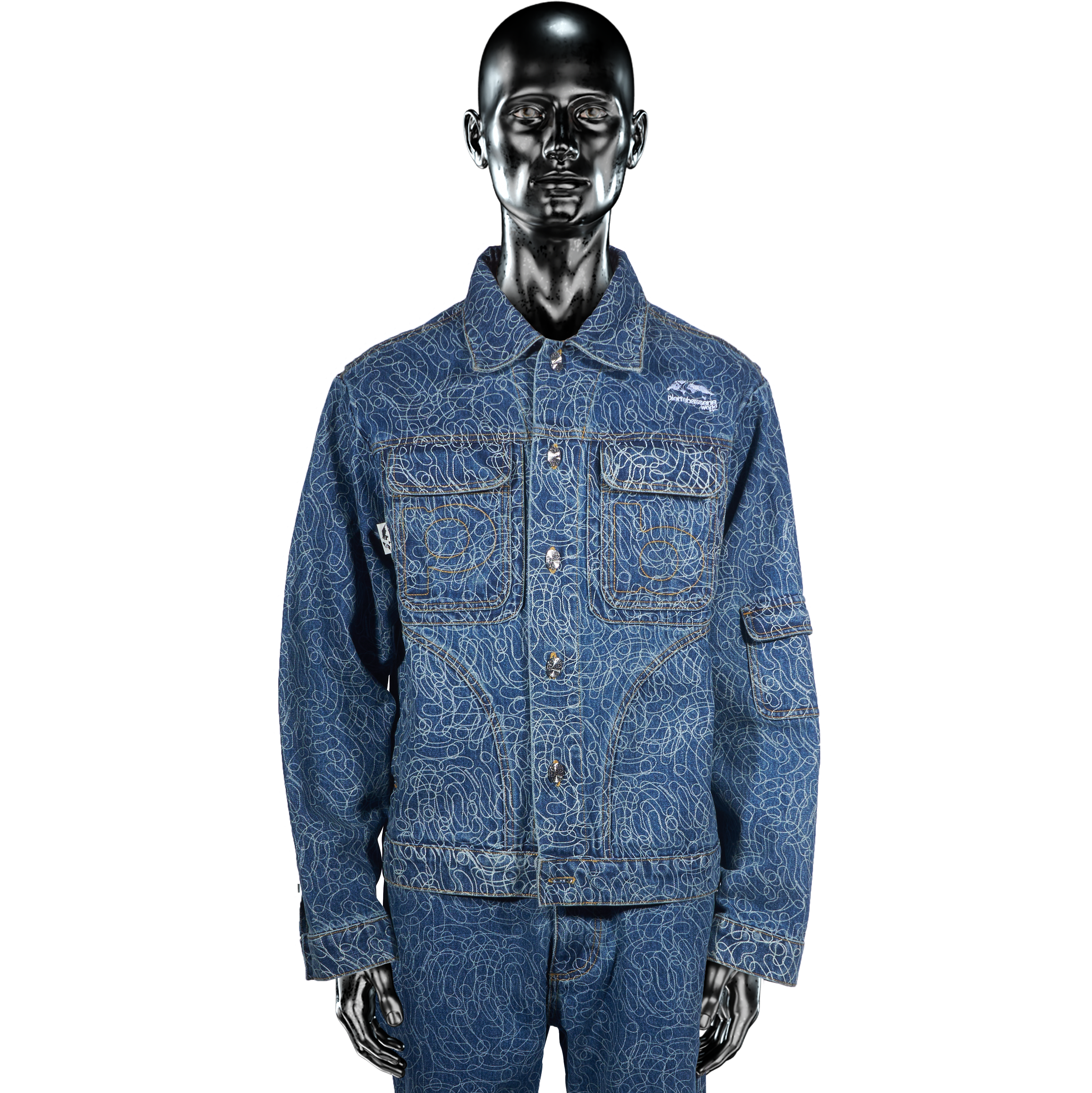 DigiCamo℗ Vintage Wash Denim Jacket - Light Blue