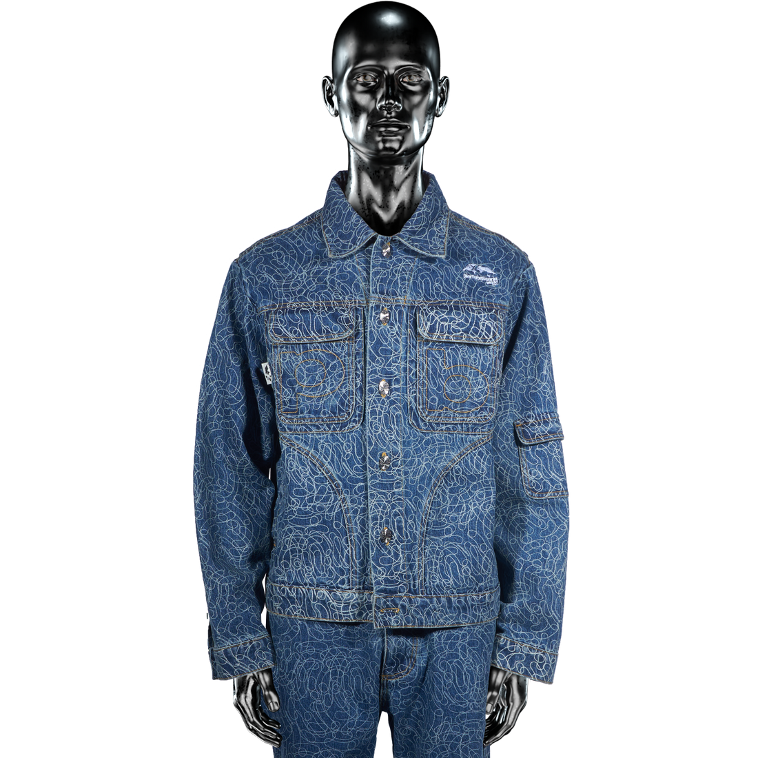 DigiCamo℗ Vintage Wash Denim Jacket - Light Blue