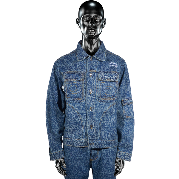 DigiCamo℗ Vintage Wash Denim Jacket - Light Blue