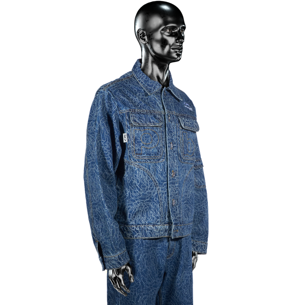 DigiCamo℗ Vintage Wash Denim Jacket - Light Blue