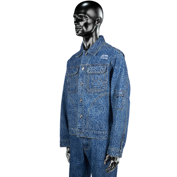 DigiCamo℗ Vintage Wash Denim Jacket - Light Blue