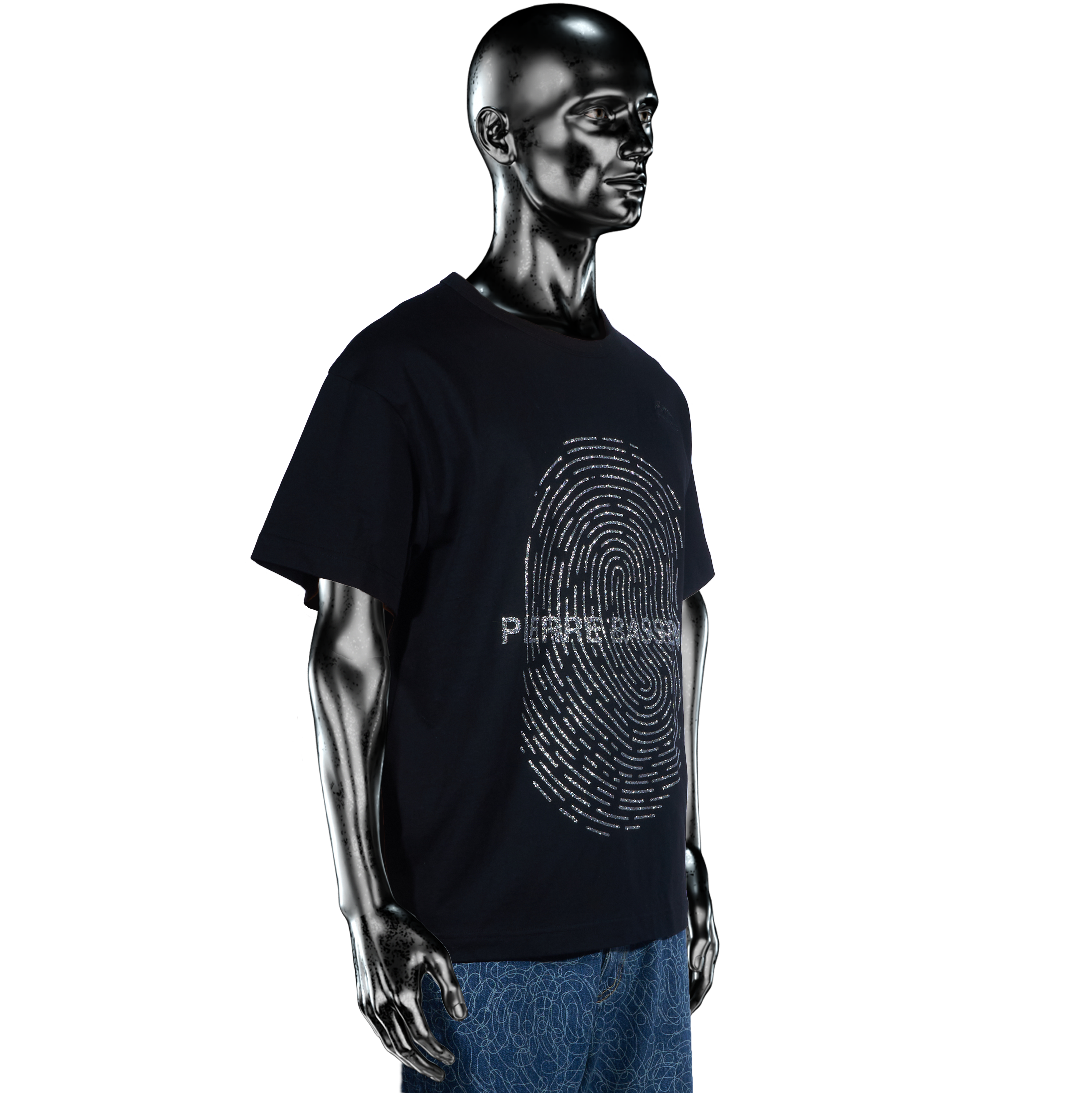 GLITTA℗ Fingerprint T-shirt - Black (2025)