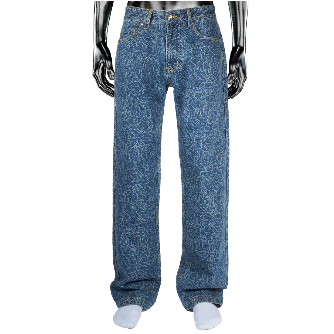 Digi Camo℗ Vintage Wash Denim Jeans - Light Blue