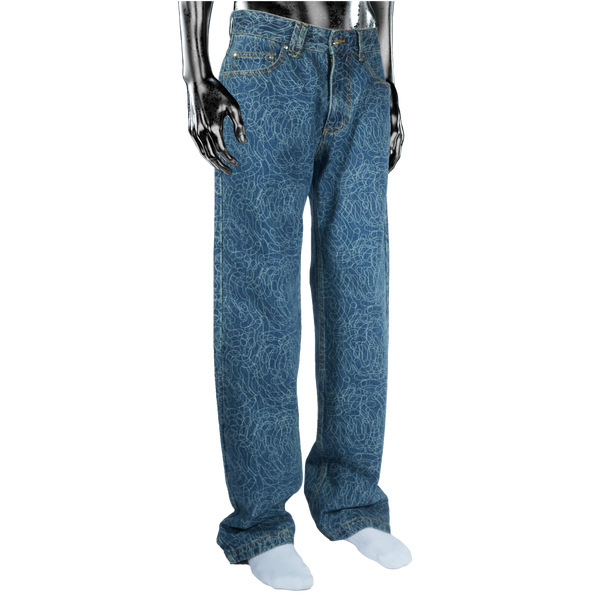 Digi Camo℗ Vintage Wash Denim Jeans - Light Blue