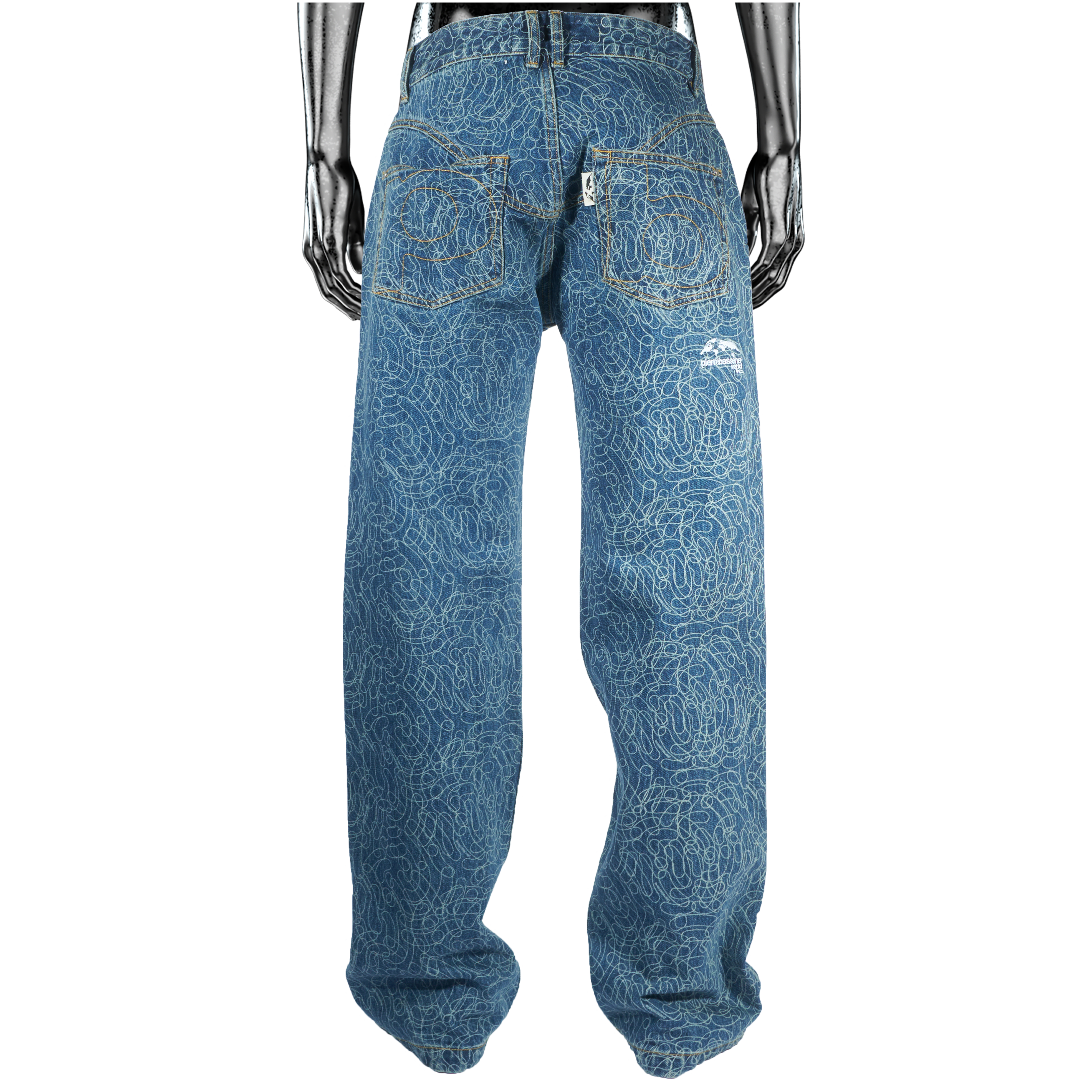Digi Camo℗ Vintage Wash Denim Jeans - Light Blue