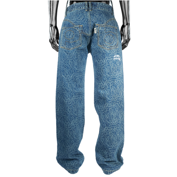 Digi Camo℗ Vintage Wash Denim Jeans - Light Blue