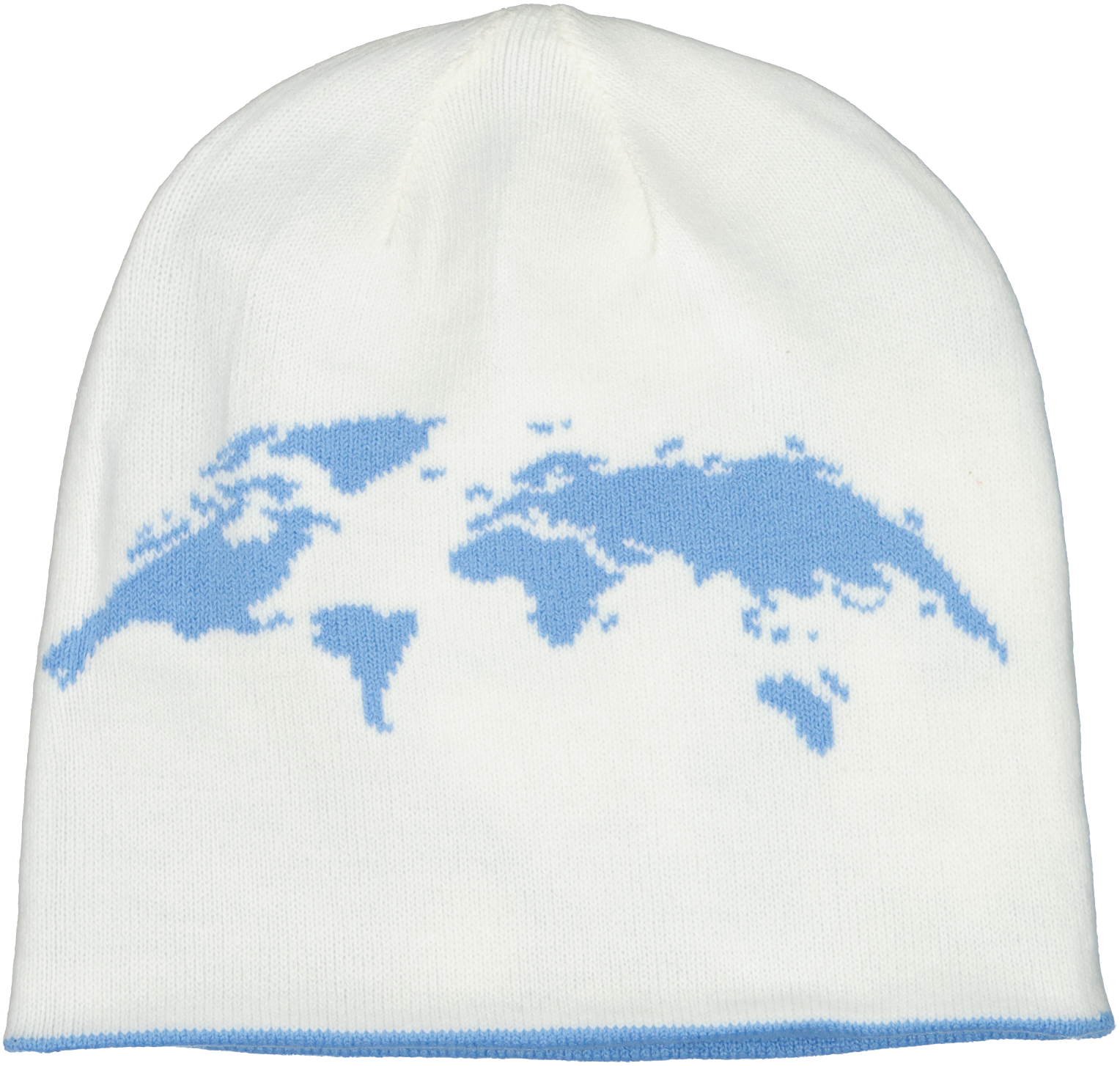 Fingerprint Classic Beanie (Reversible)  - Blue/White