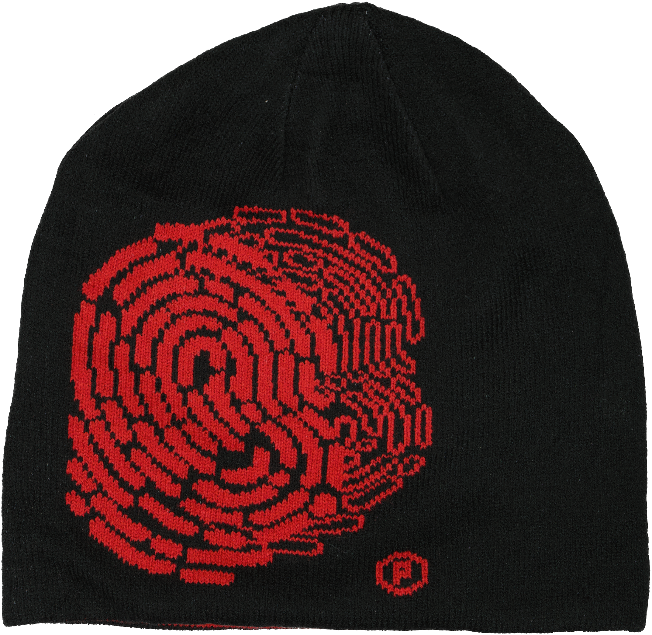 Fingerprint Classic Beanie (Reversible)  - Black/Red