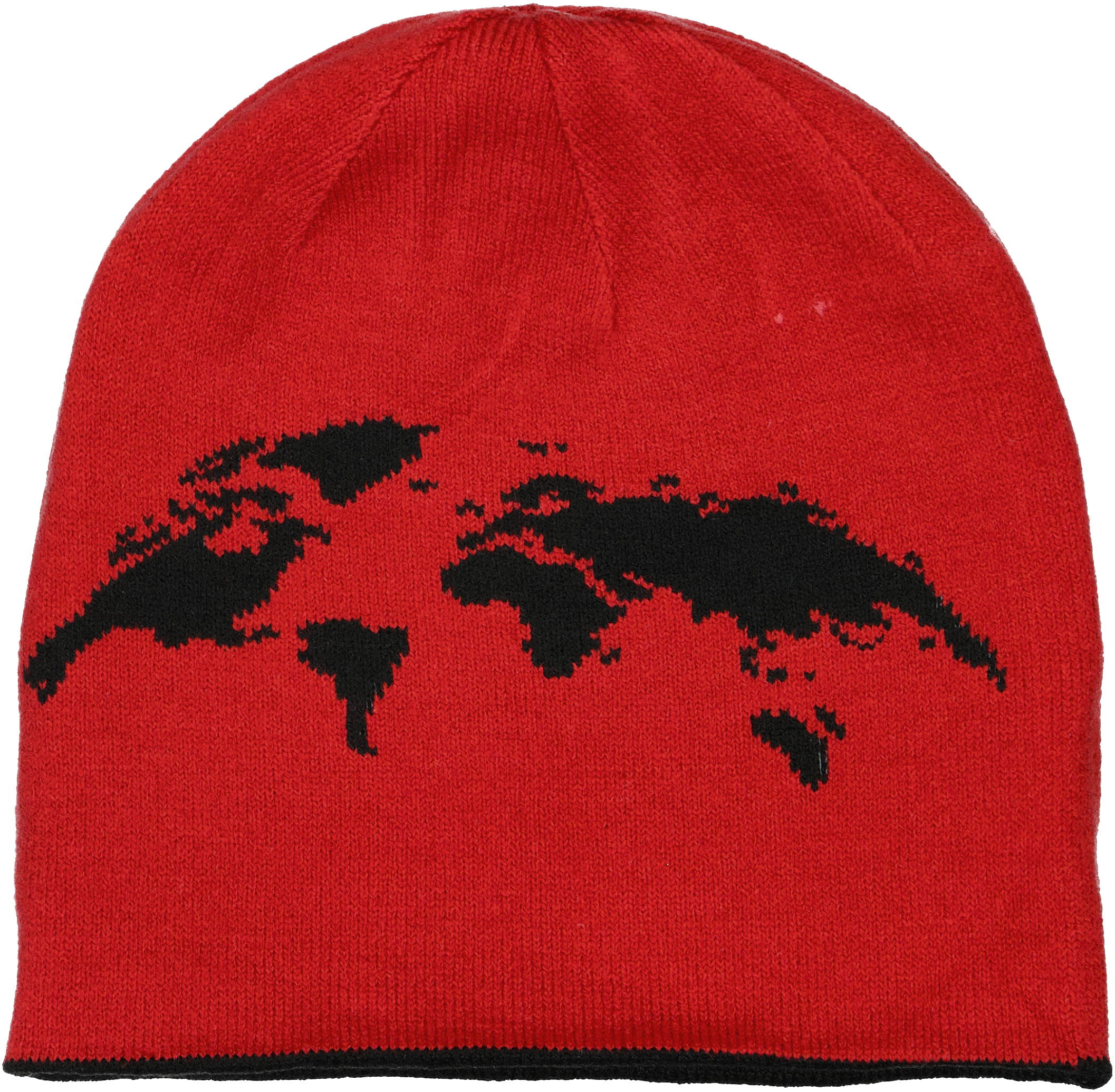 Fingerprint Classic Beanie (Reversible)  - Black/Red