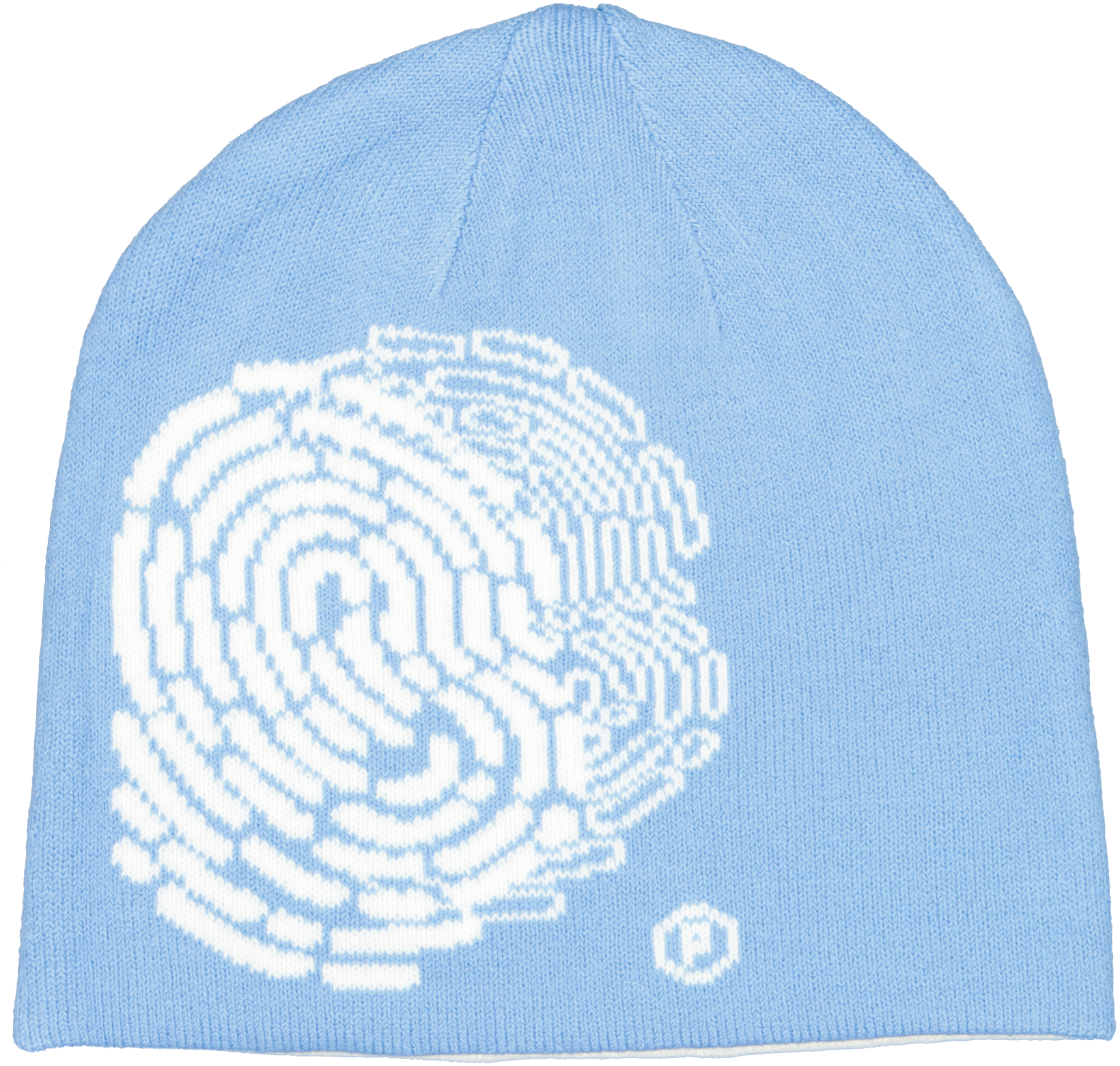 Fingerprint Classic Beanie (Reversible)  - Blue/White